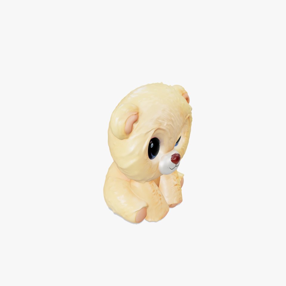 Cuddly Plush Toy Bear model pack